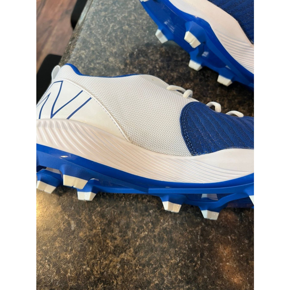 New Balance 4040V6 Mens Low Metal Baseball Cleats Team Royal Blue/White - Picture 10 of 10